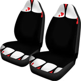 Dracula Fang Print Universal Fit Car Seat Covers 102422