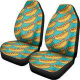 Drawing Hot Dog Pattern Print Universal Fit Car Seat Covers 102422