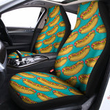 Drawing Hot Dog Pattern Print Universal Fit Car Seat Covers 102422