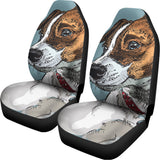 Drawing Jack Russell Terrier Print Universal Fit Car Seat Covers 102422