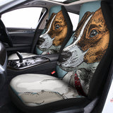 Drawing Jack Russell Terrier Print Universal Fit Car Seat Covers 102422