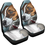 Drawing Jack Russell Terrier Print Universal Fit Car Seat Covers 102422