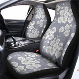 Drawing Orchid Pattern Print Universal Fit Car Seat Covers 102422