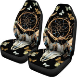 Dreamcatcher Deer Skull Print Universal Fit Car Seat Covers 102422
