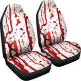 Dripping Blood Print Universal Fit Car Seat Covers 102422