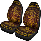 Druidic Yggdrasil Tree Print Universal Fit Car Seat Covers 102422