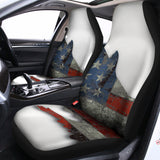 Eagle American Flag Print Universal Fit Car Seat Covers 102422