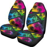EDM Beach Palm Tree Pattern Print Universal Fit Car Seat Covers 102422