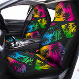 EDM Beach Palm Tree Pattern Print Universal Fit Car Seat Covers 102422