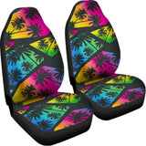 EDM Beach Palm Tree Pattern Print Universal Fit Car Seat Covers 102422