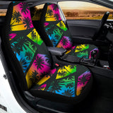 EDM Beach Palm Tree Pattern Print Universal Fit Car Seat Covers 102422