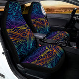EDM Surfing Wave Pattern Print Universal Fit Car Seat Covers 102422