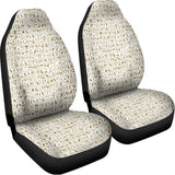Egypt Hieroglyphs Pattern Print Universal Fit Car Seat Covers 102422