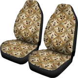Egyptian Hieroglyphs Pattern Print Universal Fit Car Seat Covers 102422