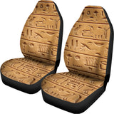 Egyptian Hieroglyphs Print Universal Fit Car Seat Covers 102422