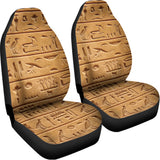 Egyptian Hieroglyphs Print Universal Fit Car Seat Covers 102422