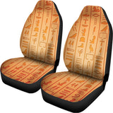 Egyptian Hieroglyphs Symbol Print Universal Fit Car Seat Covers 102422