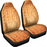 Egyptian Hieroglyphs Symbol Print Universal Fit Car Seat Covers 102422