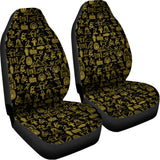Egyptian Symbols Pattern Print Universal Fit Car Seat Covers 102422