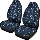 Electric Guitar Pattern Print Universal Fit Car Seat Covers 102422