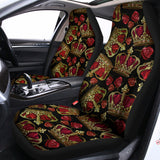 Embroidery Crown Pattern Print Universal Fit Car Seat Covers 102422