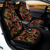 Embroidery Crown Pattern Print Universal Fit Car Seat Covers 102422