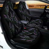 Embroidery Lavender Pattern Print Universal Fit Car Seat Covers 102422