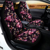 Embroidery Orchid Flower Pattern Print Universal Fit Car Seat Covers 102422