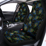 Embroidery Peacock Feather Print Universal Fit Car Seat Covers 102422