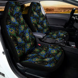 Embroidery Peacock Feather Print Universal Fit Car Seat Covers 102422