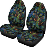 Embroidery Peacock Pattern Print Universal Fit Car Seat Covers 102422