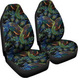 Embroidery Peacock Pattern Print Universal Fit Car Seat Covers 102422