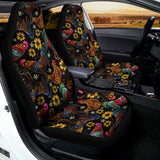 Embroidery Rooster Pattern Print Universal Fit Car Seat Covers 102422