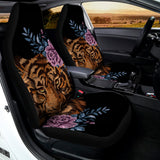 Embroidery Tiger And Flower Print Universal Fit Car Seat Covers 102422