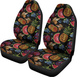 Embroidery Tropical Pattern Print Universal Fit Car Seat Covers 102422