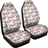 EMS Paramedic Pattern Print Universal Fit Car Seat Covers 102422