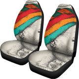 Ethnic African Girl Print Universal Fit Car Seat Covers 102422