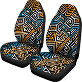 Ethnic Aztec Geometric Pattern Print Universal Fit Car Seat Covers 102422
