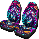 Ethnic Aztec Trippy Print Universal Fit Car Seat Covers 102422