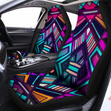 Ethnic Aztec Trippy Print Universal Fit Car Seat Covers 102422