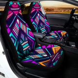 Ethnic Aztec Trippy Print Universal Fit Car Seat Covers 102422