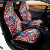 Ethnic Bohemian Mandala Pattern Print Universal Fit Car Seat Covers 102422