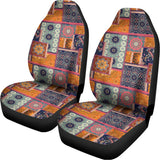Ethnic Floral Patchwork Pattern Print Universal Fit Car Seat Covers 102422