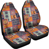 Ethnic Floral Patchwork Pattern Print Universal Fit Car Seat Covers 102422