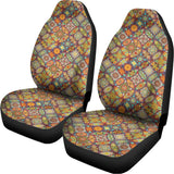 Ethnic Mandala Patchwork Pattern Print Universal Fit Car Seat Covers 102422
