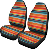 Ethnic Mexican Blanket Pattern Print Universal Fit Car Seat Covers 102422