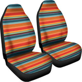 Ethnic Mexican Blanket Pattern Print Universal Fit Car Seat Covers 102422