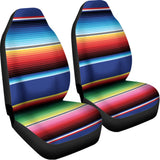 Ethnic Mexican Serape Pattern Print Universal Fit Car Seat Covers 102422