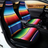Ethnic Mexican Serape Pattern Print Universal Fit Car Seat Covers 102422