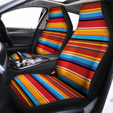 Ethnic Mexican Woven Pattern Print Universal Fit Car Seat Covers 102422